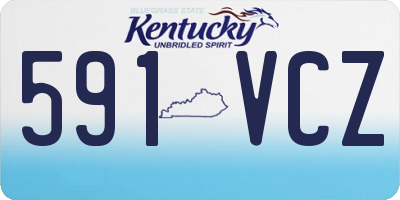 KY license plate 591VCZ