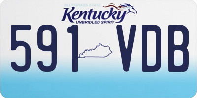 KY license plate 591VDB