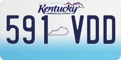 KY license plate 591VDD