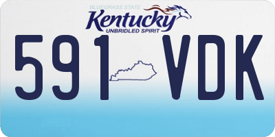 KY license plate 591VDK