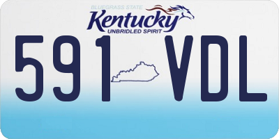 KY license plate 591VDL