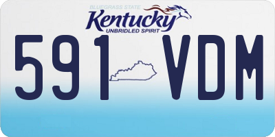 KY license plate 591VDM