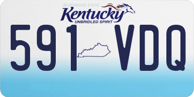 KY license plate 591VDQ