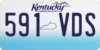 KY license plate 591VDS