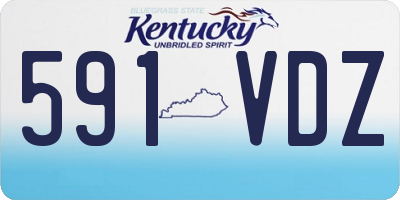 KY license plate 591VDZ