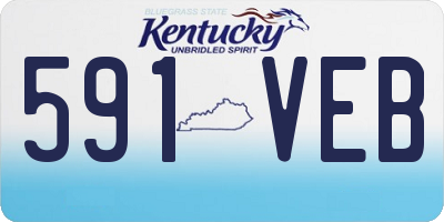 KY license plate 591VEB
