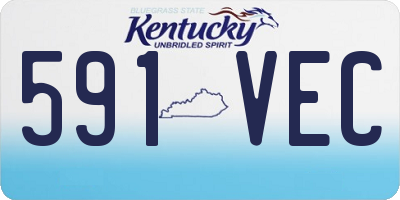 KY license plate 591VEC