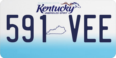 KY license plate 591VEE