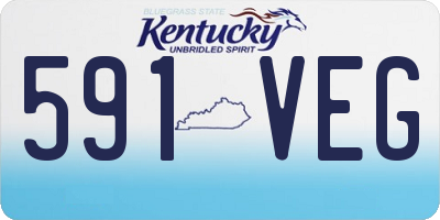 KY license plate 591VEG