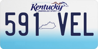 KY license plate 591VEL
