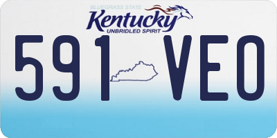 KY license plate 591VEO