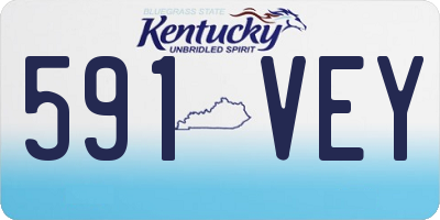 KY license plate 591VEY