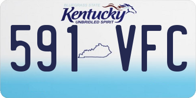 KY license plate 591VFC