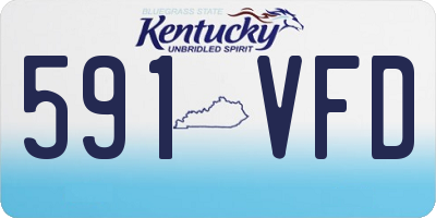 KY license plate 591VFD