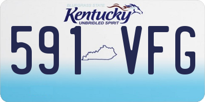 KY license plate 591VFG