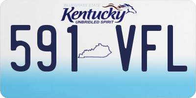 KY license plate 591VFL