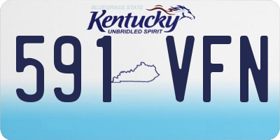 KY license plate 591VFN