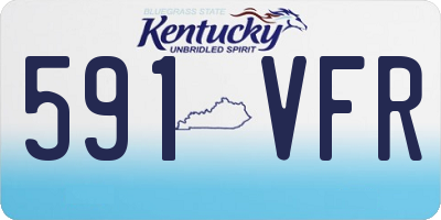 KY license plate 591VFR