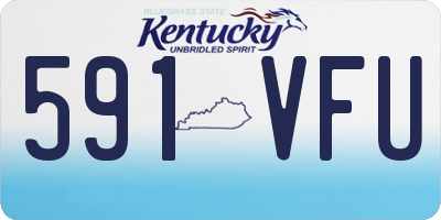 KY license plate 591VFU