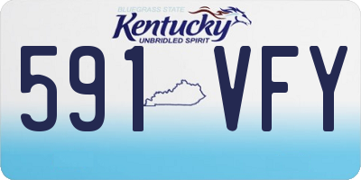 KY license plate 591VFY