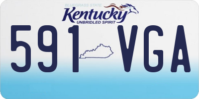KY license plate 591VGA