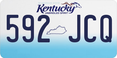 KY license plate 592JCQ