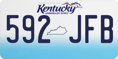 KY license plate 592JFB