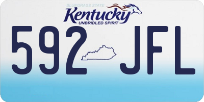 KY license plate 592JFL