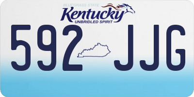 KY license plate 592JJG
