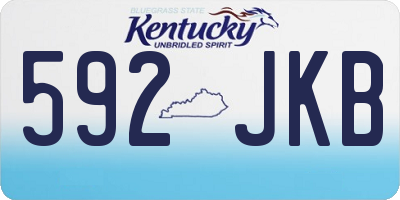 KY license plate 592JKB