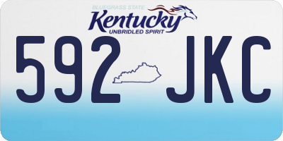KY license plate 592JKC