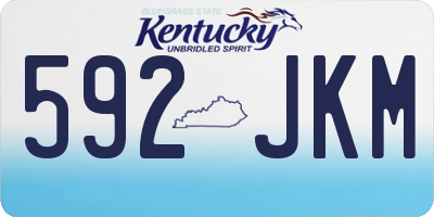 KY license plate 592JKM