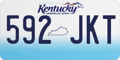 KY license plate 592JKT