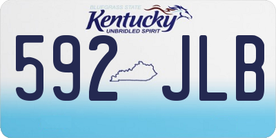 KY license plate 592JLB