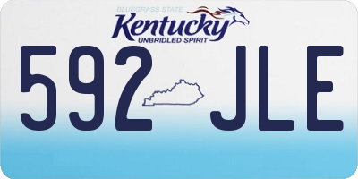 KY license plate 592JLE