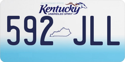 KY license plate 592JLL