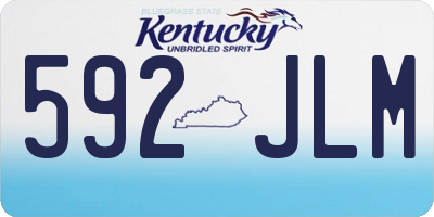 KY license plate 592JLM