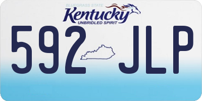 KY license plate 592JLP