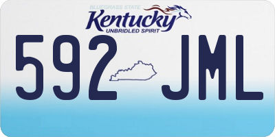 KY license plate 592JML