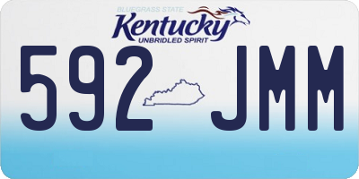 KY license plate 592JMM