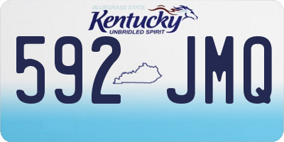 KY license plate 592JMQ