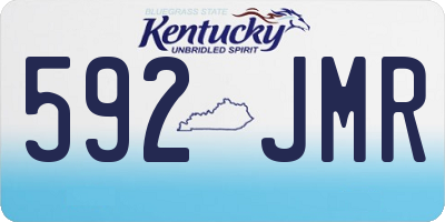 KY license plate 592JMR