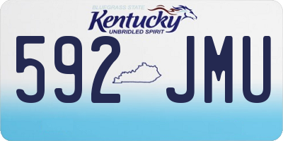 KY license plate 592JMU