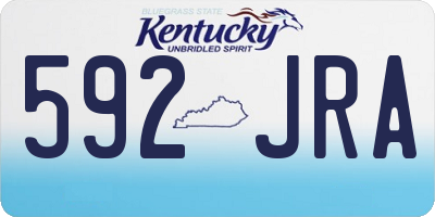 KY license plate 592JRA