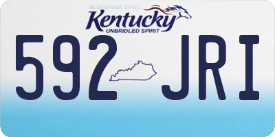 KY license plate 592JRI