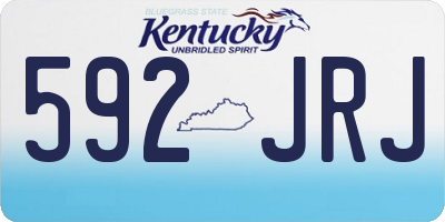 KY license plate 592JRJ
