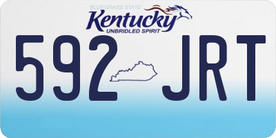 KY license plate 592JRT