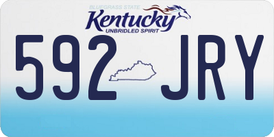 KY license plate 592JRY