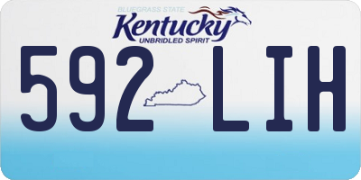KY license plate 592LIH