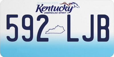 KY license plate 592LJB